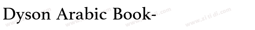 Dyson Arabic Book字体转换